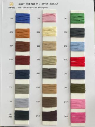 801 棉涤高速带1.8支 5mm 扁带纱