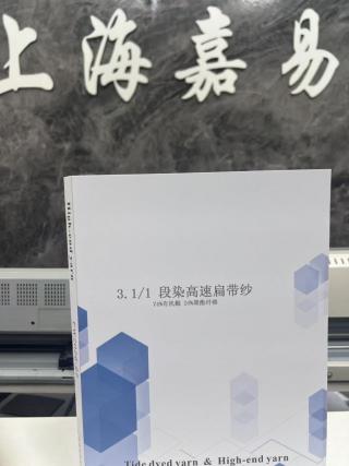 段染高速扁带纱