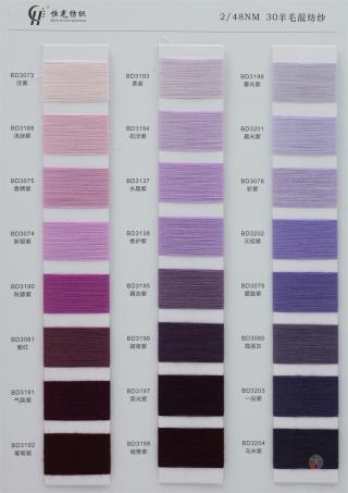 2/48NM 30羊毛混纺纱