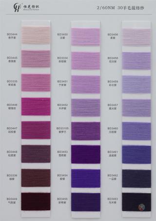 2/60NM 30羊毛混纺纱