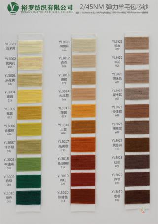 45NM/2 弹力羊毛包芯纱