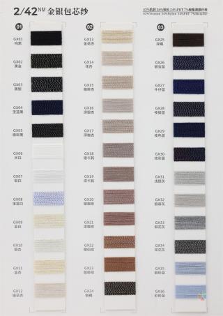 金银包芯纱
