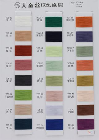 85/3 天蚕丝 85/2 超细天蚕丝（天丝、棉、绢）