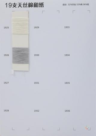 19支 天丝棉和纸
