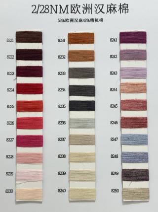 2/28NM欧洲汉麻棉
