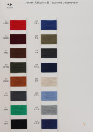 1/58NM 高捻纳米丝棉