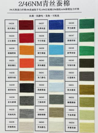 2/46NM青丝蚕棉