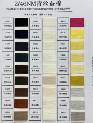 2/46NM青丝蚕棉