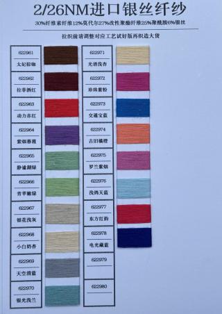 2/26NM进口银丝纤纱