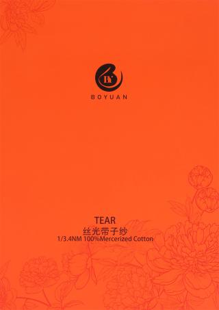 1/3.4NM TEAR 丝光带子纱