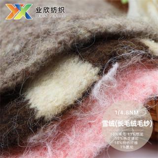 1/4.8NM雪绒(长毛绒毛纱)