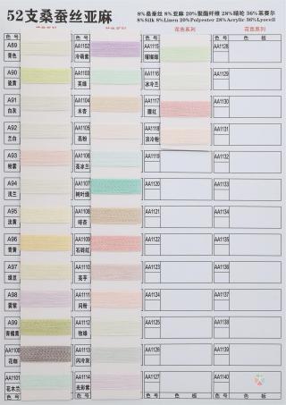 52支桑蚕丝亚麻