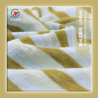 40NM/1  丝麻竹节棉