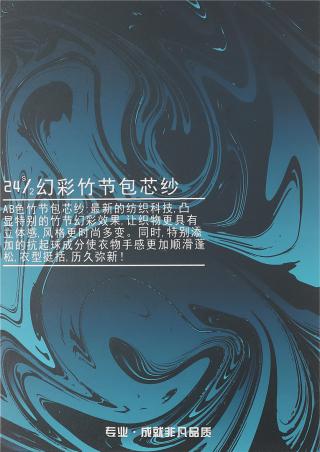 24S/2幻彩竹节包芯纱